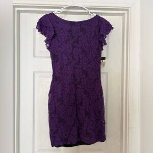 Steve Madden Purple Lace Mini Dress